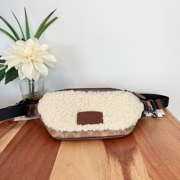 NWT Coach Warren‎ Mini Belt Bag In Signature Canvas - Picture 2 of 7